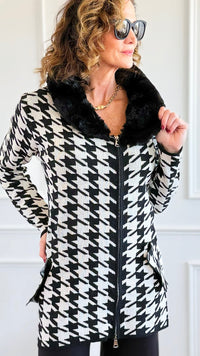 Kensington Nights Zip-Up Cardigan-150 Cardigans/Layers-On Blue-Coastal Bloom Boutique, find the trendiest versions of the popular styles and looks Located in Indialantic, FL