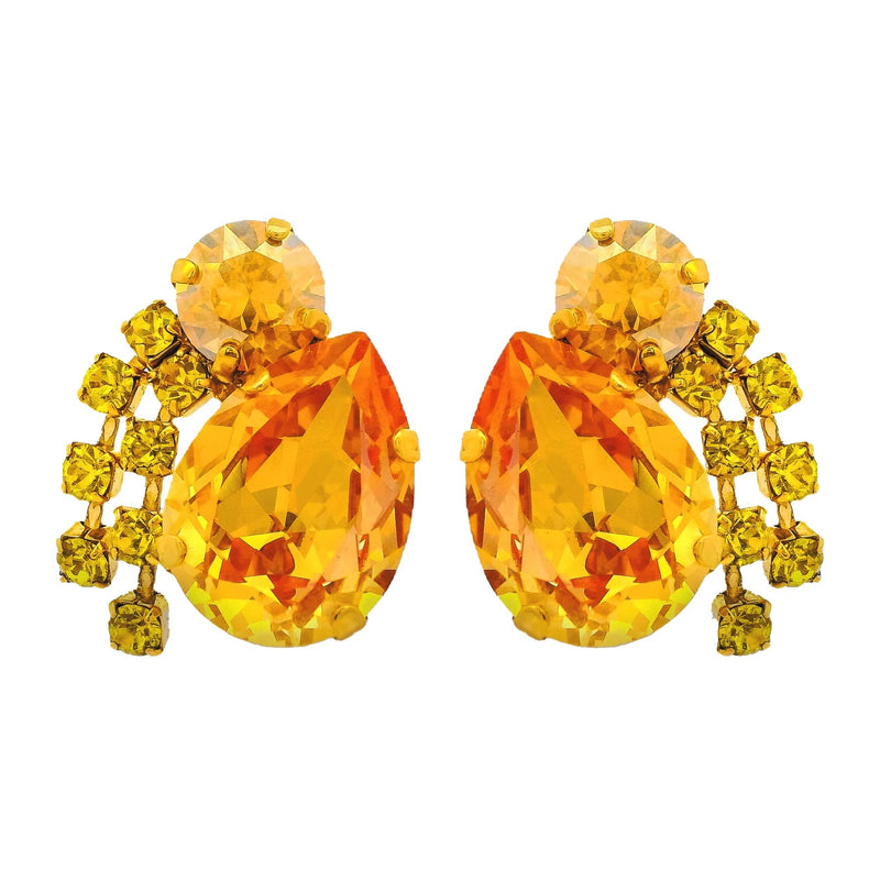 Kindra Earrings - Antique Gold - TOVA-230 Jewelry-TOVA-Coastal Bloom Boutique, find the trendiest versions of the popular styles and looks Located in Indialantic, FL