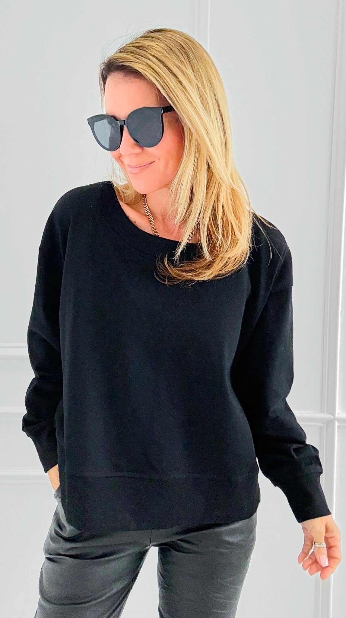 Knot Your Average Sweatshirt-110 Long Sleeve Tops-Fate BY LFD-Coastal Bloom Boutique, find the trendiest versions of the popular styles and looks Located in Indialantic, FL