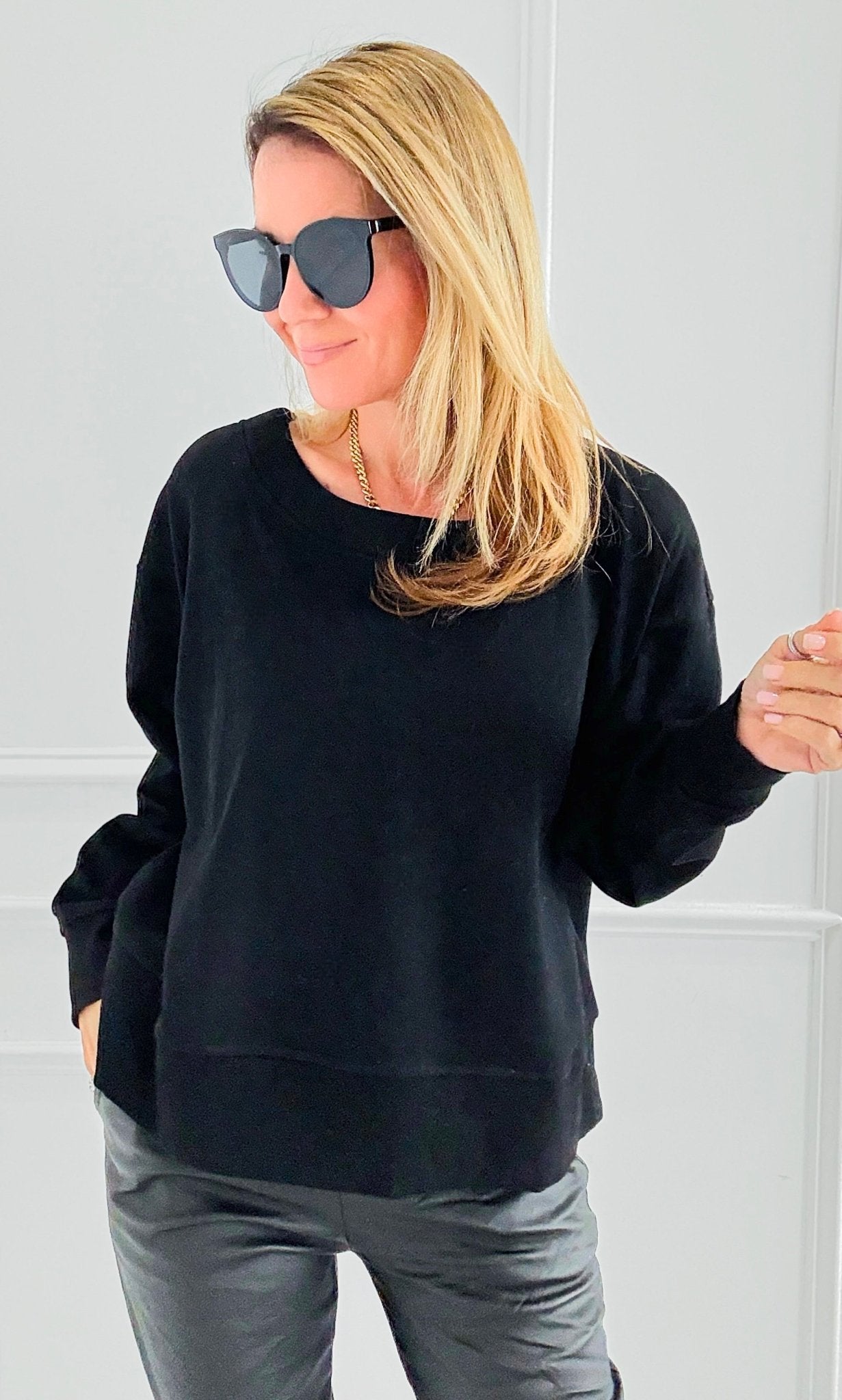 Knot Your Average Sweatshirt-110 Long Sleeve Tops-Fate BY LFD-Coastal Bloom Boutique, find the trendiest versions of the popular styles and looks Located in Indialantic, FL