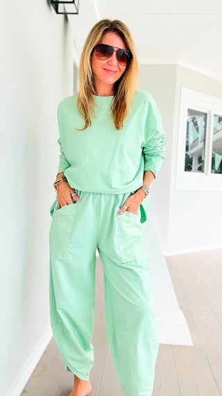 La Spezia Italian Barrel Cotton Set - Mint