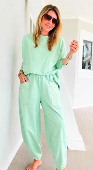La Spezia Italian Barrel Cotton Set - Mint