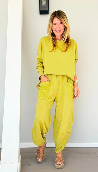 La Spezia Italian Barrel Cotton Set - Mustard