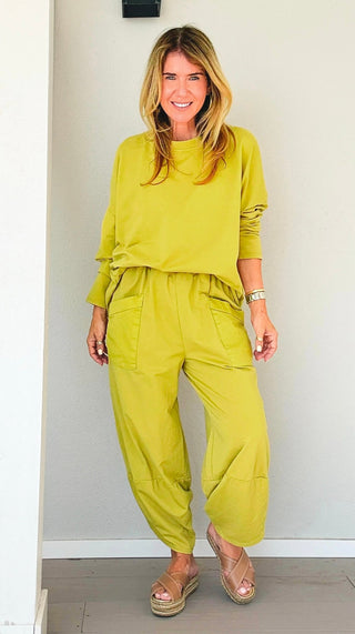 La Spezia Italian Barrel Cotton Set - Mustard