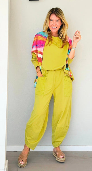La Spezia Italian Barrel Cotton Set - Mustard