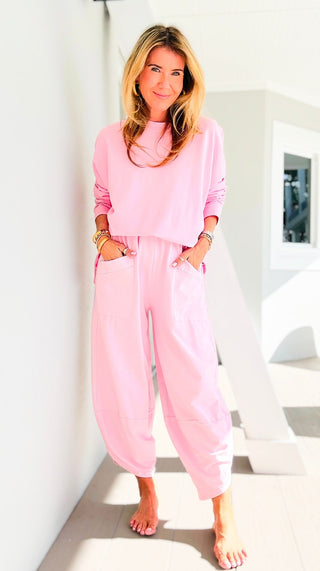 La Spezia Italian Barrel Cotton Set - Pink
