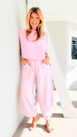 La Spezia Italian Barrel Cotton Set - Pink