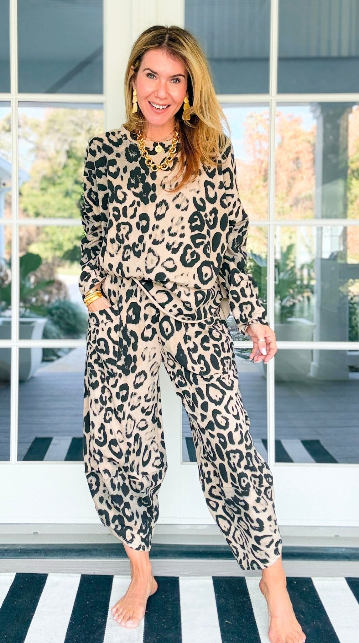 La Spezia Italian Leopard Cotton Set – Coastal Bloom