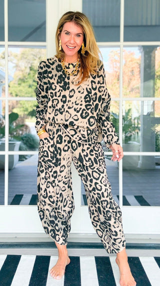 La Spezia Italian Leopard Cotton Set