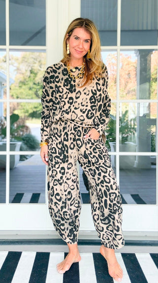 La Spezia Italian Sweatshirt - Leopard