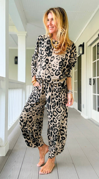 La Spezia Italian Leopard Cotton Set