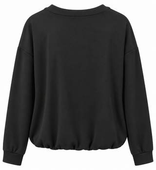 Lace Layered Sweatshirt Top
