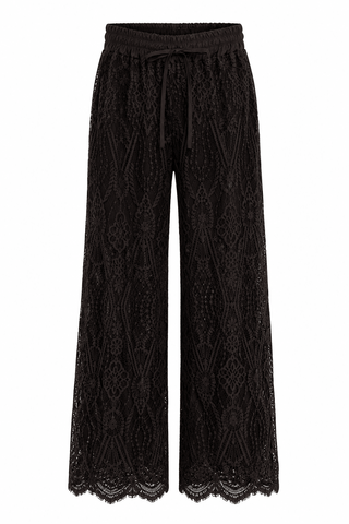 Lace Of Luxury Italian Pant- Brown