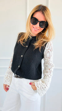 Layers of Effortless Elegance Sweater Cardigan-150 Cardigans/Layers-Original USA-Coastal Bloom Boutique, find the trendiest versions of the popular styles and looks Located in Indialantic, FL