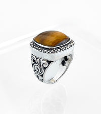 Legacy Tiger Eye Ring-230 Jewelry-Oriental Treasure-Coastal Bloom Boutique, find the trendiest versions of the popular styles and looks Located in Indialantic, FL