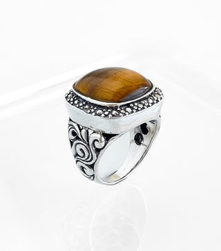 Legacy Tiger Eye Ring-230 Jewelry-Oriental Treasure-Coastal Bloom Boutique, find the trendiest versions of the popular styles and looks Located in Indialantic, FL