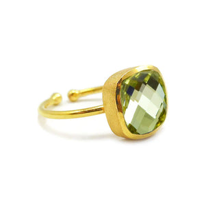 Asha - Lustrous Horizon Open Ring - Lemon - BETTY-230 Jewelry-BETTY CARRE-Coastal Bloom Boutique, find the trendiest versions of the popular styles and looks Located in Indialantic, FL