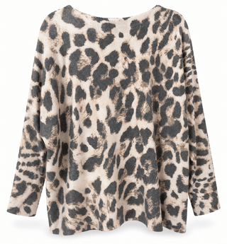 Leopard Chic Italian Milano Sweater