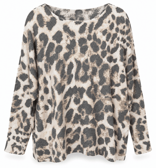 Leopard Chic Italian Milano Sweater