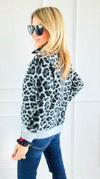 Leopard Luxe Knit Cardigan-150 Cardigans/Layers-Staccato-Coastal Bloom Boutique, find the trendiest versions of the popular styles and looks Located in Indialantic, FL