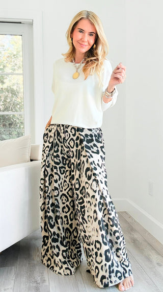 Leopard Print Italian Trousers Pant