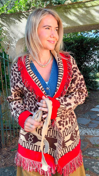 Leopard Rouge Cardigan