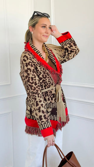 Leopard Rouge Cardigan