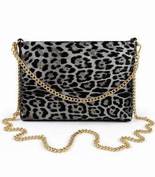 Leopard 'The Forever' Italian Leather Shoulder Bag