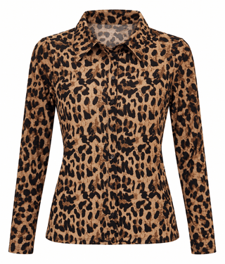 Leopard Zip Top