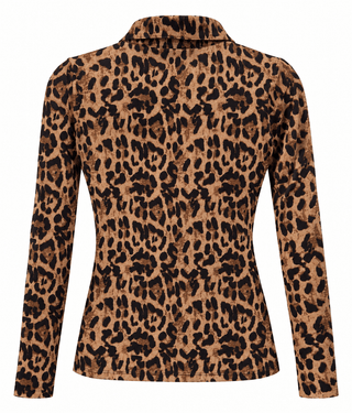 Leopard Zip Top