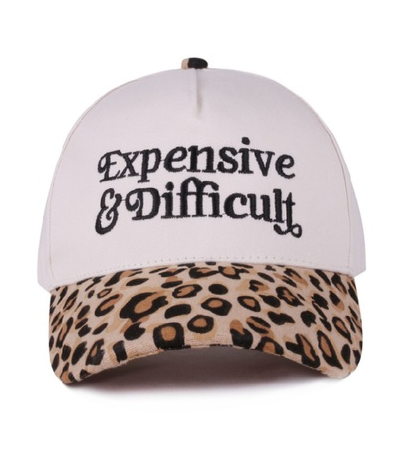 Expensive & Difficult Baseball Cap-260 Other Accessories-Zenana-Coastal Bloom Boutique, find the trendiest versions of the popular styles and looks Located in Indialantic, FL