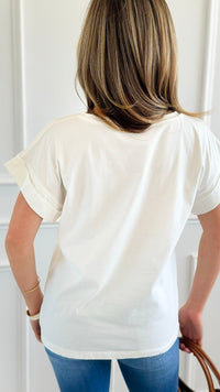 Lightning King Italian Graphic Tee-110 Short Sleeve Tops-FIRSTAGE-Coastal Bloom Boutique, find the trendiest versions of the popular styles and looks Located in Indialantic, FL