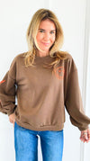 Lightning Smile Italian Sweatshirt-110 Long Sleeve Tops-LAVVIA-Coastal Bloom Boutique, find the trendiest versions of the popular styles and looks Located in Indialantic, FL