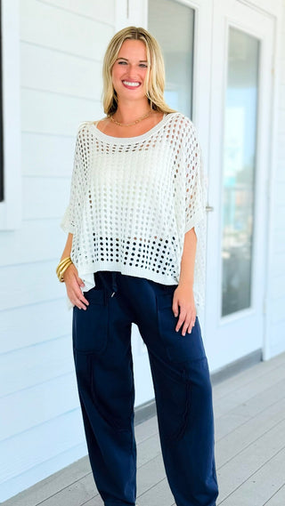 Lightweight Beach Cover Top - Off White