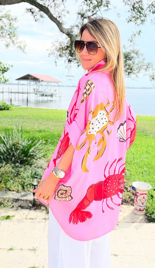 Lobster Roll Italian Button Down Top