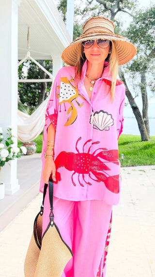 Lobster Roll Italian Button Down Top