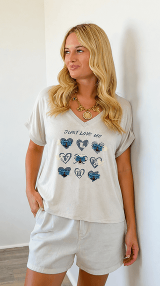 Locked On Love V-Neck Italian Top