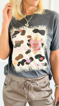 Love Devotion Italian Graphic Tee-110 Short Sleeve Tops-FIRSTAGE-Coastal Bloom Boutique, find the trendiest versions of the popular styles and looks Located in Indialantic, FL