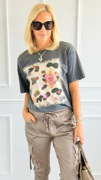 Love Devotion Italian Graphic Tee-110 Short Sleeve Tops-FIRSTAGE-Coastal Bloom Boutique, find the trendiest versions of the popular styles and looks Located in Indialantic, FL