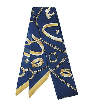 Love Ring Motif Twilly Scarf