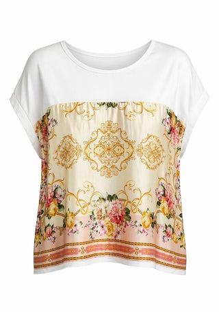 Majestic Bloom Scarf Italian Top