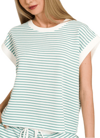 Marina Contrast Trim Lounge Set - Sea Angel