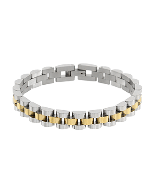 Meridian Links Statement Bracelet-230 Jewelry-GS JEWELRY-Coastal Bloom Boutique, find the trendiest versions of the popular styles and looks Located in Indialantic, FL