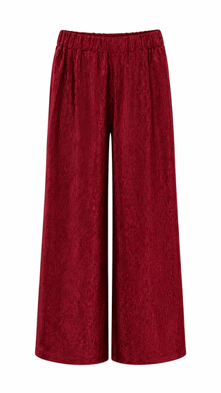 Metallic Pleated Pants