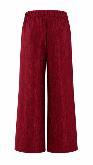 Metallic Pleated Pants