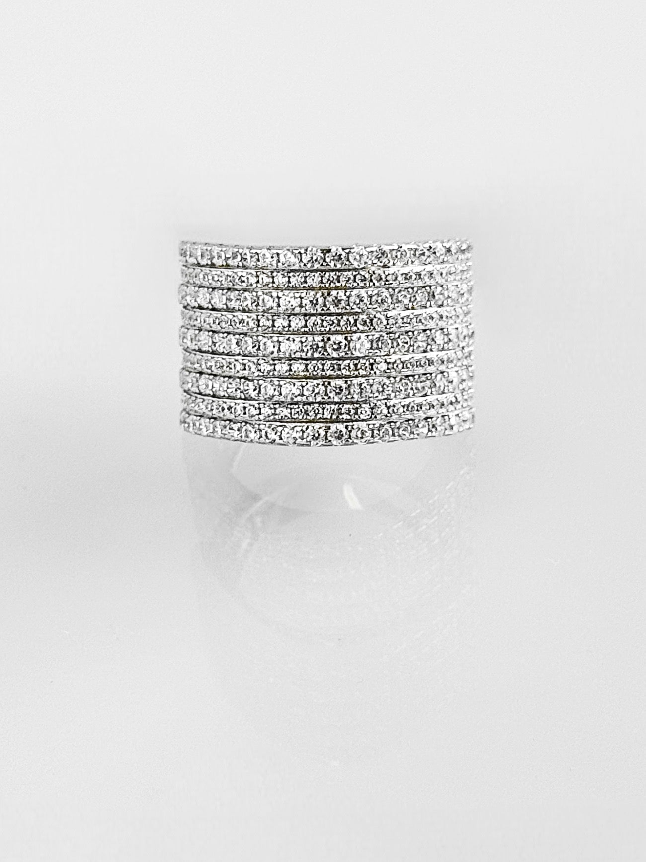 Micropave Thick As Thieves Bar Ring Clear-230 Jewelry-NYC-Coastal Bloom Boutique, find the trendiest versions of the popular styles and looks Located in Indialantic, FL