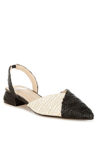Midnight Coast Slingback Flats - Black