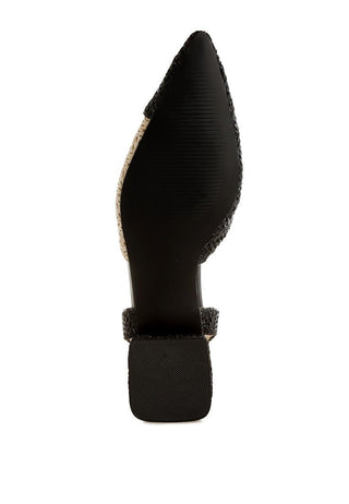 Midnight Coast Slingback Flats - Black