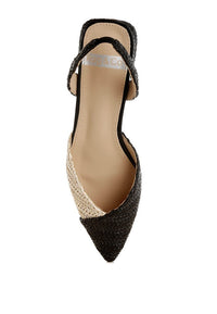 Midnight Coast Slingback Flats - Black