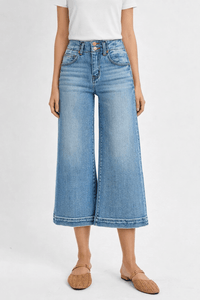 Midnight Ease Wide Leg Crop Jean